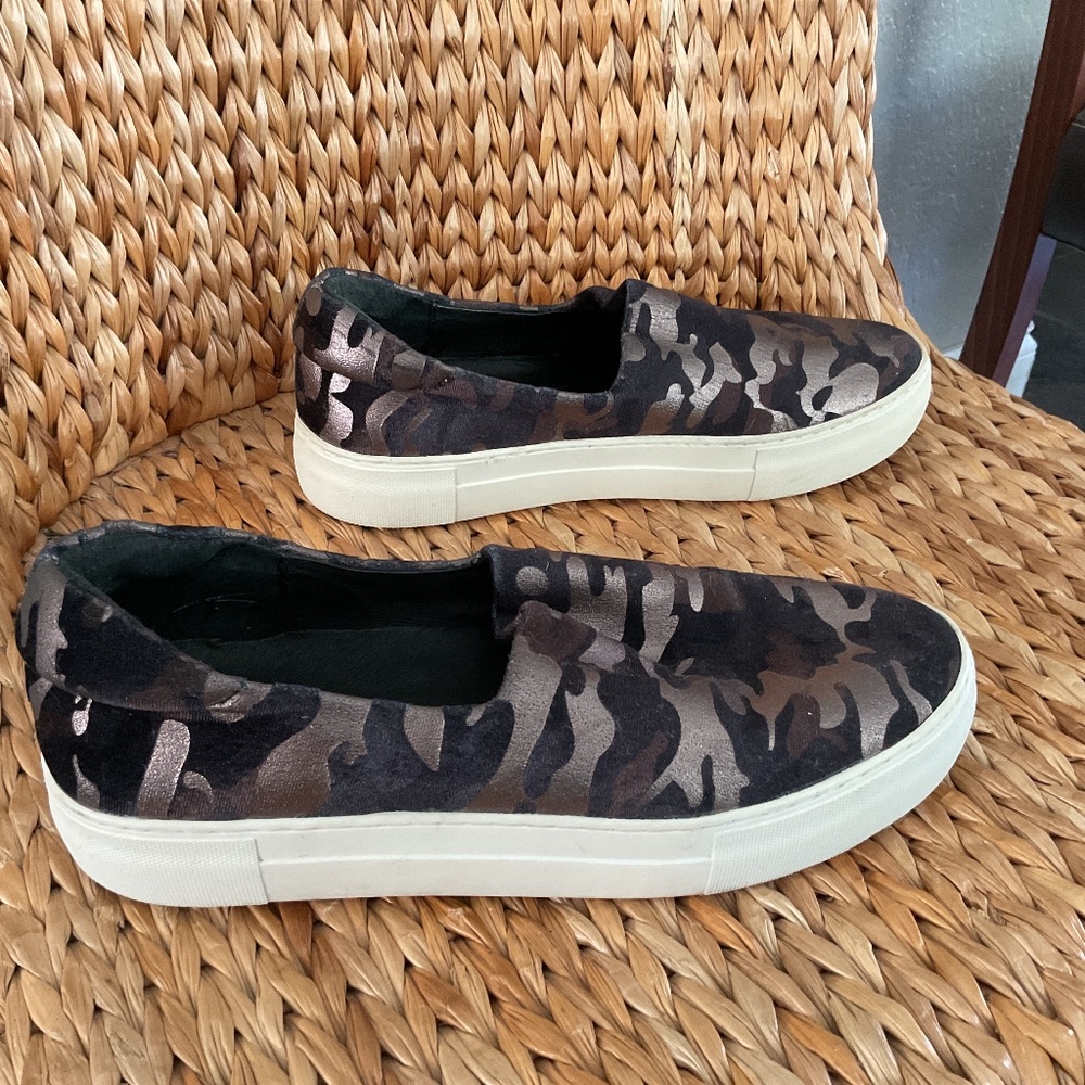 J/Slides Metallic Camo Slip-on Sneakers